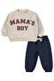 Mama's Boy Printed 6-18 Month Set - Ecru - 4