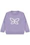 Butterfly Patterned Sweater for 2-5 Years Old - Lilac
