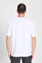 Regular Fit Normal Cut Crew Neck 100% Cotton White Men's T-shirt - 6