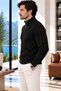 Half Zipper Detailed Sports Knitwear Men's Sweater - 4