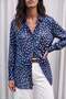 Patterned Classic Shirt - Navy Blue - 2