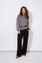 Belted Bat Sleeves High Neck Sweater Anthracite - 4