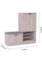 Alegra Shoe Cabinet | 23 Pairs Of Shoes| Modern Design Furniture | Wooden Shoe Organizer For Entryway, Hallway, Living Room | L120 X W40 X H120 Cm |Made In Malaysia Shoe Rack - Natural Oak - 2