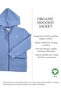 Organic Hooded Blue Little Boy's Sports Jacket - 4