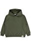 Civil Boy's Basic Hooded Sweatshirt |   Brush with 2 Strings and Long Handle |   School Nursery and Daily Use - Khaki