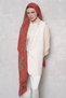 Floş Viscose Shawl Flare Pattern - Orange - 5