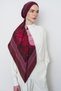 Yakamoz patterned floss viscose shawl - plum