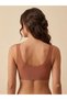 Seamless Bra Laser Cut Front Button Gathering Bra - 2