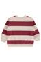 Civil Boys' Thick Striped Basic Sweatshirt |   2 Thread Long Arm |   School Nursery and Daily Use - Burgundy - 3