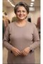 Plus Size Self-Patterned Knitwear Sweater