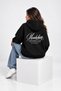 Unisex Women's and Men's Owners Club Design Text Printed Oversize 3 Thread Hooded Sweatshirt - 3