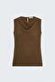 Patterned Degaje Collar Blouse - Brown - 3