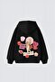 Black Unisex Choose Love Printed Hooded Oversize Patterned Fabric Sports Sweatshirt Hzlkapbas22Ssweat