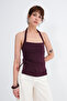 Neckline-Looped Gathered Side Blouse A390 - 2
