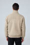 Men's Special Design Fabric Coat Jacket Beige 4345Dngr - 7