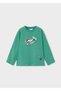 Boy's Printed Long Sleeve T-Shirt Emerald Green 4009