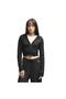 636669-01 Ess Ribbed Hoodie Women's Jacket Black
