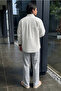 Men's Regular Fit Straight Leg Lace-Up 2 Thread Cotton Trousers Sweatpants - 3