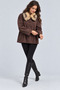 Women's Fur Trench Coat - 2