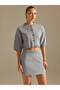 Button-Detail Cardigan and Skirt Knitwear Set - 5