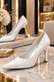 Patent Leather Gold Heel Detail, 7 Cm, Padded Sole, Very Comfortable New Season Shoes - 4