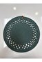 Decorative Single Placemat Patterned Tricot Model Round American Style Placemat Knitted Placemat Handmade Stylish Table Decoration Dining Table Breakfast Table Tableware Decor Home and Kitchen Accessory - 2