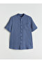 Regular Fit Judge Collar Short Sleeve Men's Shirt - 5