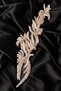 Stone-Embellished Leaf Appliqué with Pearls