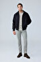 Men's Oversize Bomber Suede Jacket Black 4343Dngr - 4