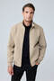 Men's Special Design Fabric Coat Jacket Beige 4345Dngr - 3