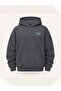 Unisex Men's and Women's Nothing Stronger Design Text Printed Oversize 3 Thread Hooded Sweatshirt - 5
