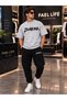 Zenvora Printed Oversize Cotton T-Shirt Tracksuit Premium Set