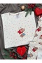 Ecru Sleepy Bear Patterned Crew Neck Pajama Set - 5