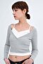 Athlete Detailed Ribbed Blouse B9052 - 2