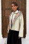 Women's Plaid Detailed Zippered Double Layer Elastic Short Trench Coat 0175 - Beige - 3