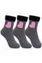 3-Piece Women's Winter Towel Socks Set, Warm, Soft, Mixed Patterned, Daily Socks Set - 3
