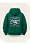 Unisex Men's and Women's Nothing Stronger Design Text Printed Oversize 3 Thread Hooded Sweatshirt - 5