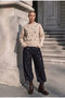 Women's Stone Color 4W6-57 Special Design Knitwear Sweater with Sequin Detail - 2