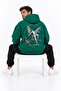 Unisex Men's and Women's Fall Forward Design Text Printed Oversize 3 Thread Hooded Sweatshirt - 3