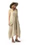 Sleeveless Çeşme Crew Neck Authentic Double Pocket Midi Length Poplin Summer Dress Mink Vzn - 8