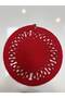 Decorative Single Placemat Patterned Tricot Model Round American Style Placemat Knitted Placemat Handmade Stylish Table Decoration Dining Table Breakfast Table Tableware Decor Home and Kitchen Accessory - 2