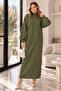 Turtleneck Knitwear Dress K3048 Khaki - 2