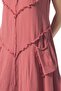 Sleeveless Çeşme Crew Neck Authentic Double Pocket Midi Length Poplin Summer Dress Dusty Rose Gkrs - 4