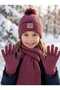 Kitti 9-15 Years Old Girls' Lined Scarf, Beanie, Gloves 3-Piece Set