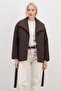 Waterway Patterned Belted Quilted Coat - 2