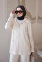 Modest Two Piece Set - Cream - Long - 4