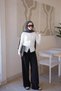 Cream Waist Gathered Corsman Knitwear Cardigan - 2