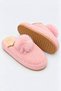 Women's Winter Plush House Slippers with Pompom, Soft Sole, Warm Indoor Slippers - 5