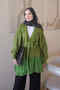 Green Chiffon Detailed Soft Knitwear Cardigan - 4