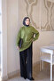 Green Casual Soft Knit Sweater - 3